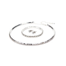 Rhinestone Crystal Choker Necklace Earrings   Bracelet Wedding Jewelry Sets Earrings Necklaces Bracelet Jewelry Sets SM6