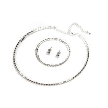 Rhinestone Crystal Choker Necklace Earrings   Bracelet Wedding Jewelry Sets Earrings Necklaces Bracelet Jewelry Sets SM6