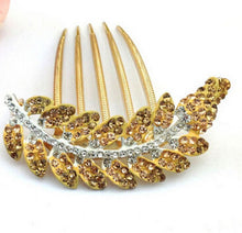 Rhinestone Purple Hair Accessories Floral Hair Clips Hairpin Hair Stick Leaves Jewelry SM6