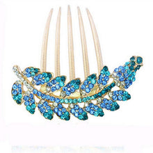 Rhinestone Purple Hair Accessories Floral Hair Clips Hairpin Hair Stick Leaves Jewelry SM6