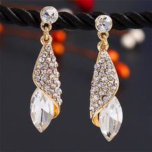 Rhinestone Water Drop Elegant Charm Earring Jewelry 5 Colors Women Statement Crystal Earrings SM6
