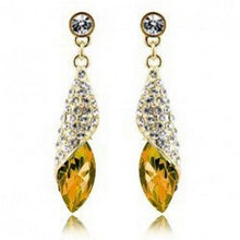 Rhinestone Water Drop Elegant Charm Earring Jewelry 5 Colors Women Statement Crystal Earrings SM6