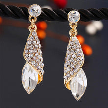 Rhinestone Water Drop Elegant Charm Earring Jewelry 5 Colors Women Statement Crystal Earrings SM6