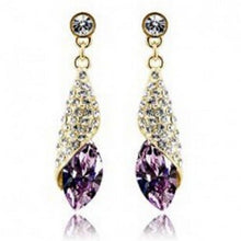Rhinestone Water Drop Elegant Charm Earring Jewelry 5 Colors Women Statement Crystal Earrings SM6