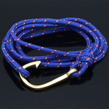Rope Fish Hook Bracelet for Men Wrap Hook bracelet men bracelet Black   Red Hook bracelet SM6