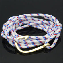 Rope Fish Hook Bracelet for Men Wrap Hook bracelet men bracelet Black   Red Hook bracelet SM6