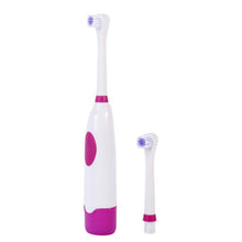 Rotary Electric Toothbrush No Rechargeable Tooth Brush Electric With 2 Brush Heads Blue Dental Care LE4 SM6