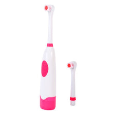 Rotary Electric Toothbrush No Rechargeable Tooth Brush Electric With 2 Brush Heads Blue Dental Care LE4 SM6
