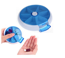 Rotatable 7 Days Environmental Portable Drug Storage Box Week Pill Medicine Case SM6