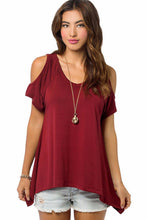 S-XXL   Black Off The Shoulder Tops For Casual T Shirt Plus Size Hollow Out Large Size Loose SM6