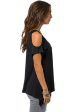 S-XXL   Black Off The Shoulder Tops For Casual T Shirt Plus Size Hollow Out Large Size Loose SM6