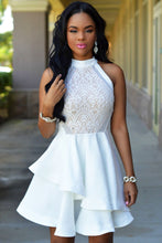S-XXL Lace Top Cascading Design Off Shoulder Peplum Dress Short Formal Dress For Party Evening Vestido De Festa 22477 SM6