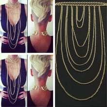 Sexy Body Chain Women Necklaces   Pendants Tassel Alloy Punk Long Necklace Designer Jewelry SM6