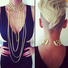 Sexy Body Chain Women Necklaces   Pendants Tassel Alloy Punk Long Necklace Designer Jewelry SM6