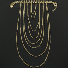 Sexy Body Chain Women Necklaces   Pendants Tassel Alloy Punk Long Necklace Designer Jewelry SM6