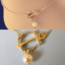 Sexy Imitation Pearl Anchor Gold Silver Ankle Chain Anklets Bracelet Charm Anklet for Women Vintage Foot Jewelry SM6