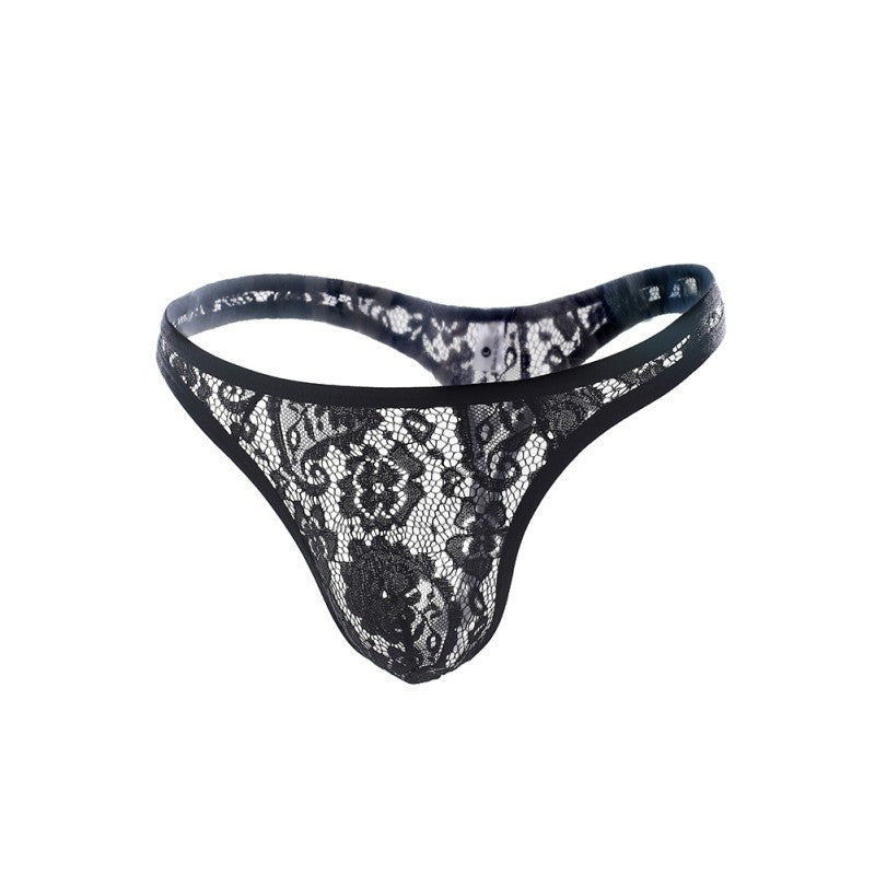 Sexy Men Underwear Lace Tanga Pouch Briefs Underpants Jacquard Lingerie G-String SM6