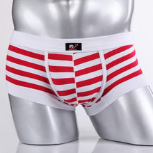 Sexy Men's Cotton Underwear Boxers Striped Shorts Fashion Underpants S-XL SM6