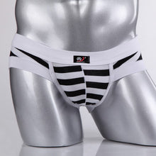 Sexy Mens Cotton Underwear Briefs Striped Shorts Fashion Men's Underpants S-XLSM6