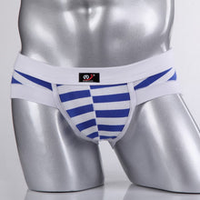 Sexy Mens Cotton Underwear Briefs Striped Shorts Fashion Men's Underpants S-XLSM6