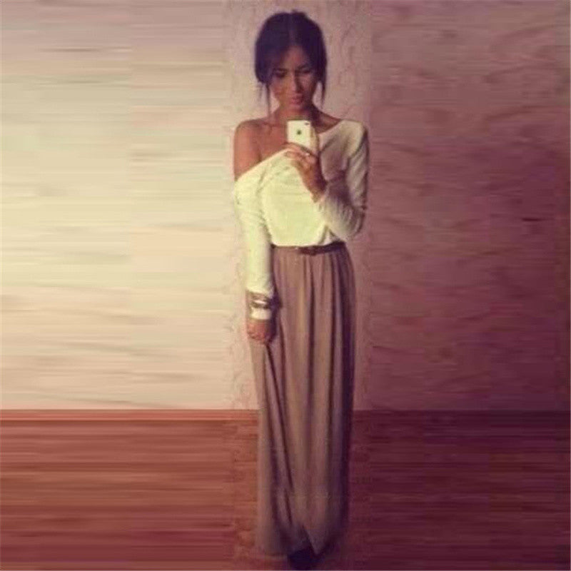 Sexy Party Long Dress Women Ball Gown Maxi Dresses V Neck Back DressSM6