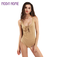 Sexy Playsuit Lace Up Bodysuit Women V Neck Sleeveless Rompers Womens Jumpsuit Short Overalls Bodycon Jumpsuit SM6
