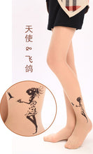 Sexy Women Fashion Japan Angel Animal Mock Knee High Tattoo Tights Pantyhose Pattern Printed Stockings SM6