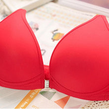 Sexy Women Front Closure Wireless Seamless Bra Racer Back Push Up Solid Bras SM6