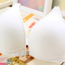 Sexy Women Front Closure Wireless Seamless Bra Racer Back Push Up Solid Bras SM6