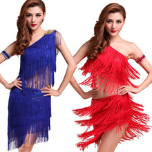 Sexy Women Latin Dance SkirtsRhythm Salsa Cha Cha Tassels Tango Dress Top Ballroom Y46SM6