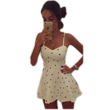 Sexy Women Sleeveless Bodycon Party Polka Dots Casual Cocktail Short Mini Dress Fashion P16 SM6