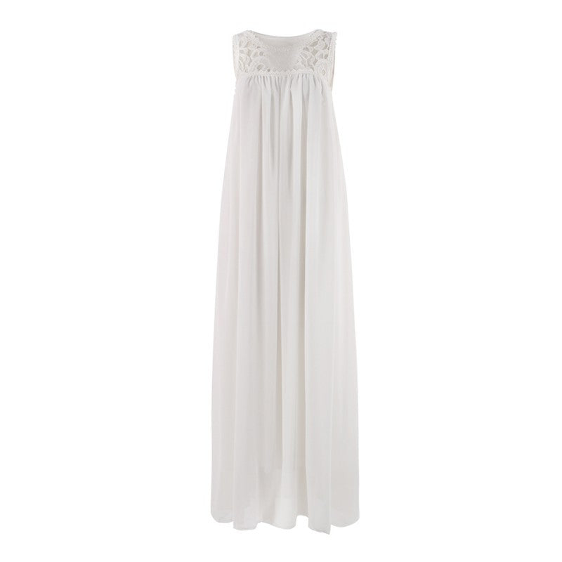 Sexy Women Boho Long Maxi Evening Party Lace Dress Beach Dresses Sundress SM6