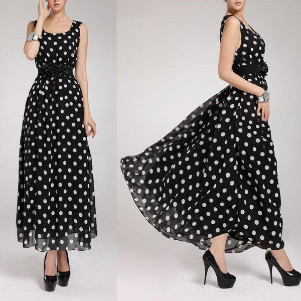 Sexy Women Sleeveless Party Chiffon Dress Ball Gown Long Maxi Dresses SM6