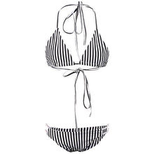 Sexy Women Tankinis Set Retro High Waist Push Up Padded Bandeau Swimsuit Swimwear LE4 SM6