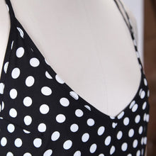 Sexy Women V Neck Polka Dot Beach Long Dress Loose Party Club Maxi Dresses Vestidos SM6