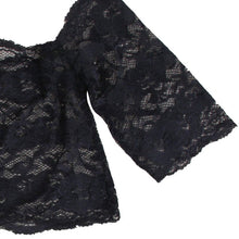 Sexy Women's Black Thin Lace Bra Tops  Panty Underwear Sets Breathable Hollow Out Crop Tops SM6