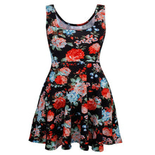 Sexy Women's Floral Sleeveless Short Mini Dress Body-con Casual Beach Sundress SM6
