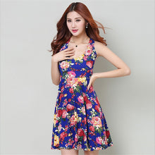 Sexy Women's Floral Sleeveless Short Mini Dress Body-con Casual Beach Sundress SM6