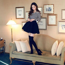 Sexy Womens High Waist Skater Mini Skirt Plain Flared Pleated A-Line Short S-XL Whole SM6