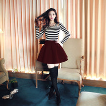 Sexy Womens High Waist Skater Mini Skirt Plain Flared Pleated A-Line Short S-XL Whole SM6
