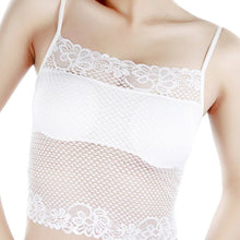 Sexy Womens Lace Mesh Tube Top Tank Bra Wrapped Chest Pad Underwear BraSM6