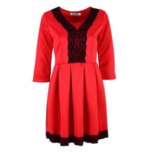 Sexy Womens V-neck Evening Party Dress Lady Lace Formal Dresses SM6