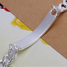 Silver Plated Gift Jewelry Bracelet 10cm Trendy Men Male Bangle Bracelet SM6