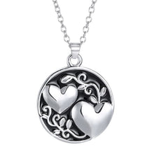 Sister Tree Of Life Pendant Necklace Letters Engraved Silver Charm Sweater Chain For Sister Family Gift SM6