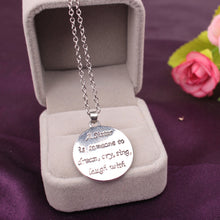 Sister Tree Of Life Pendant Necklace Letters Engraved Silver Charm Sweater Chain For Sister Family Gift SM6