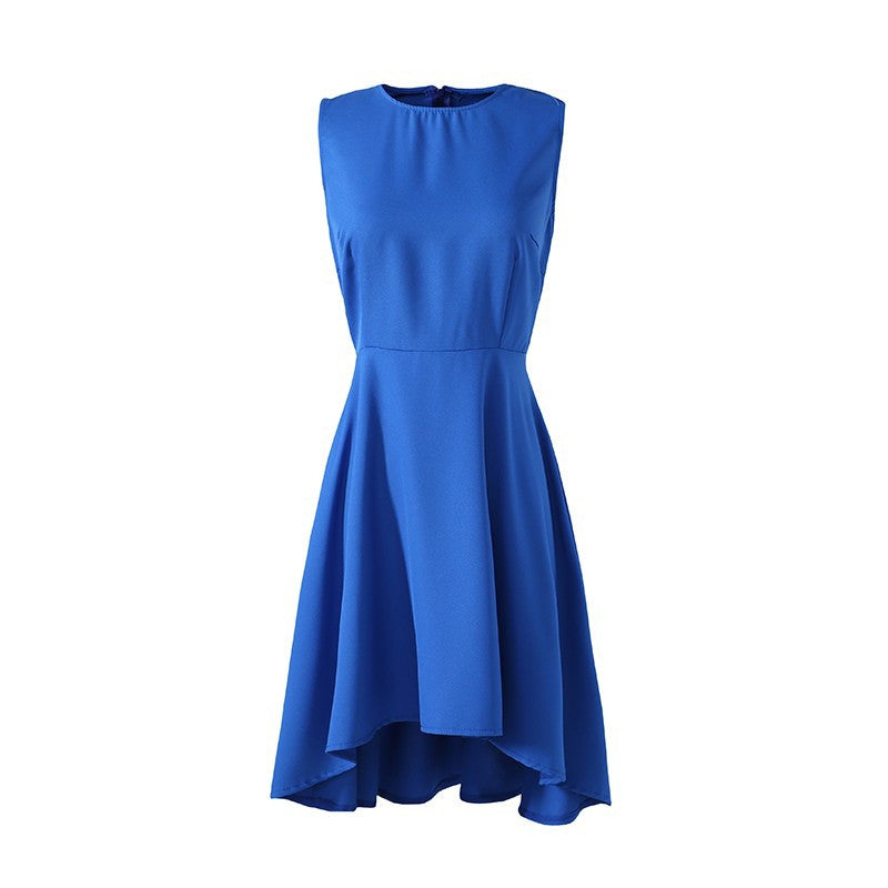Slim Women Girls Casual Sleeveless Party Wedding Irregular Chiffon Dress SM6
