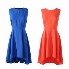 Slim Women Girls Casual Sleeveless Party Wedding Irregular Chiffon Dress SM6