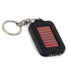 Solar Power 3LED Light Keychain Torch Flashlight Key Ring Gift Rechargeable Useful SM6