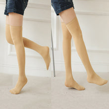 Solid Color Women Lady Girl Thigh High Stockings Over Knee Cotton Long Stocking  SM6