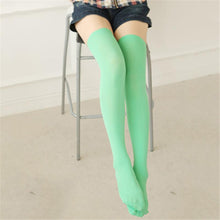 Solid Color Women Lady Girl Thigh High Stockings Over Knee Cotton Long Stocking  SM6